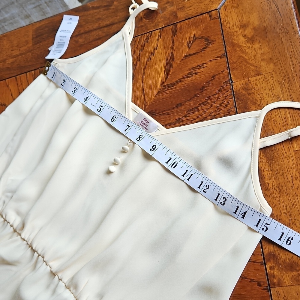 Aritzia Little Moon Butter Yellow Lace Trim Aurora Midi Dress Size XS - Picture 14 of 16